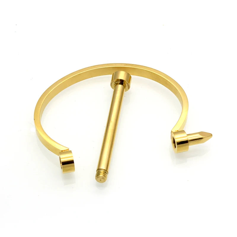 Luxury Brand Arrow Screw Bracelets & Bangles Gold Color Stainless Steel Cuff Bracelets Fashion Jewelry For Women Gift