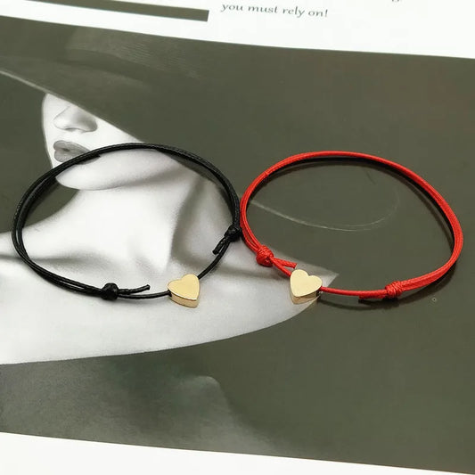 2 PCS/Lots Fashion New Lucky Bracelet Adjustable Adjustable Rople Bracelet Gift For Friend Lover Couple Bracelet Dropshipping