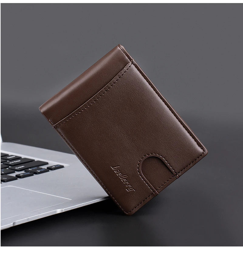 Engraving New Men Wallets RFID Card Holder Simple Slim Male Wallet Small Credit Card Cover Man Purses