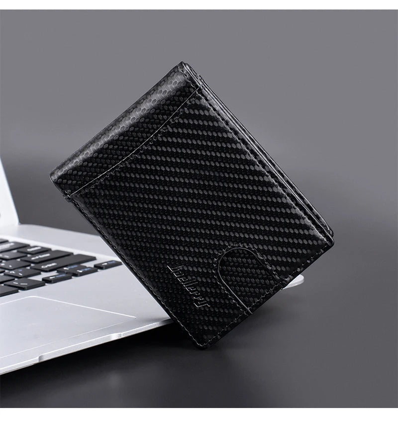 Engraving New Men Wallets RFID Card Holder Simple Slim Male Wallet Small Credit Card Cover Man Purses