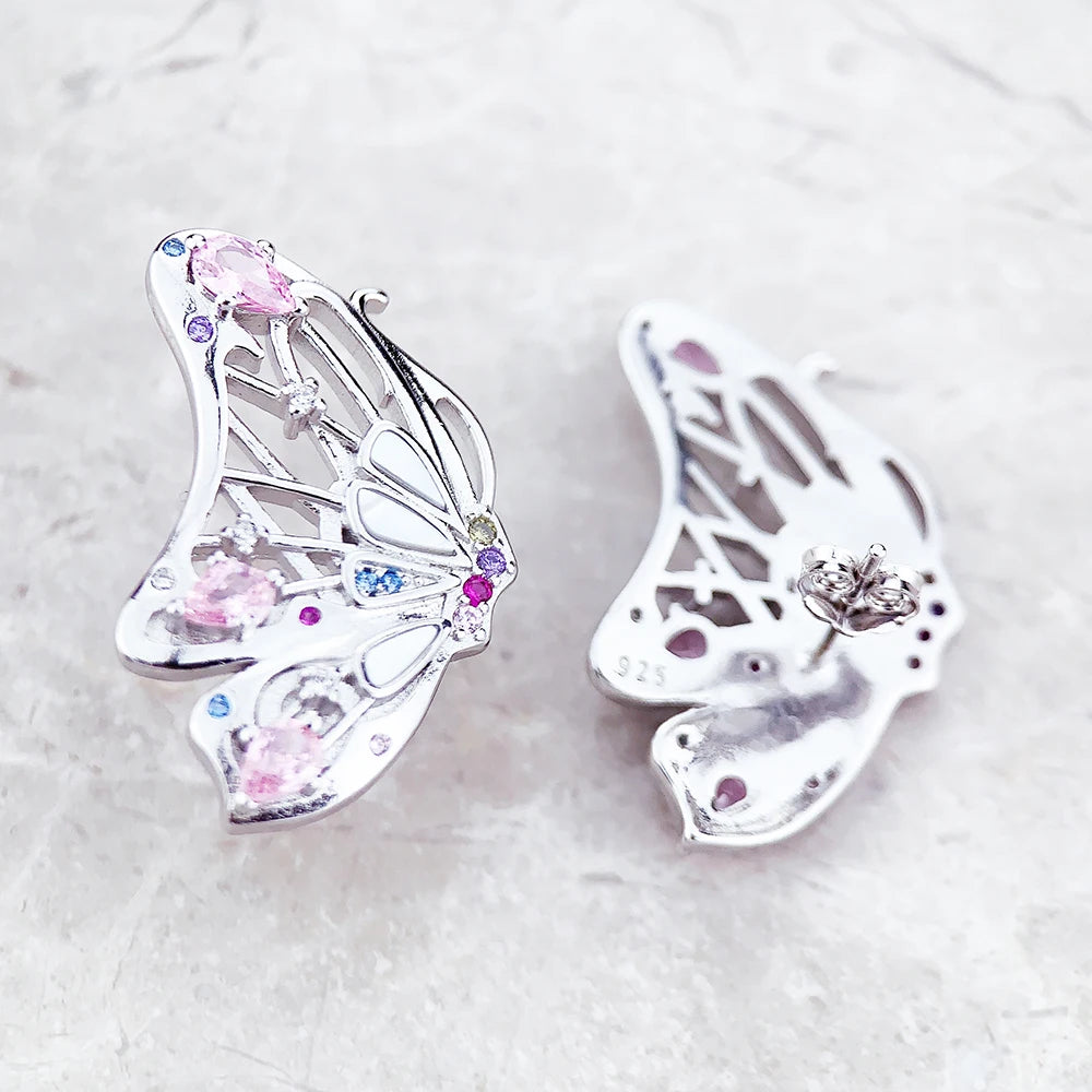 Earrings Butterfly Stylish Gift For Women New Bohemia Fine Jewelry In 925 Sterling Silver