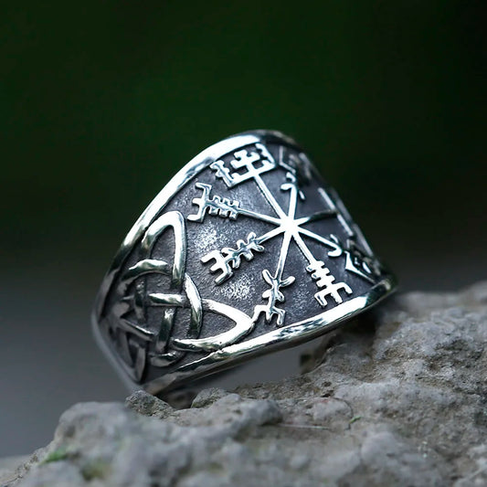 NEW Men's 316L stainless-steel rings Vintage Viking Nordic Slavic Pagan Amulet Finger fashion Jewelry Gift