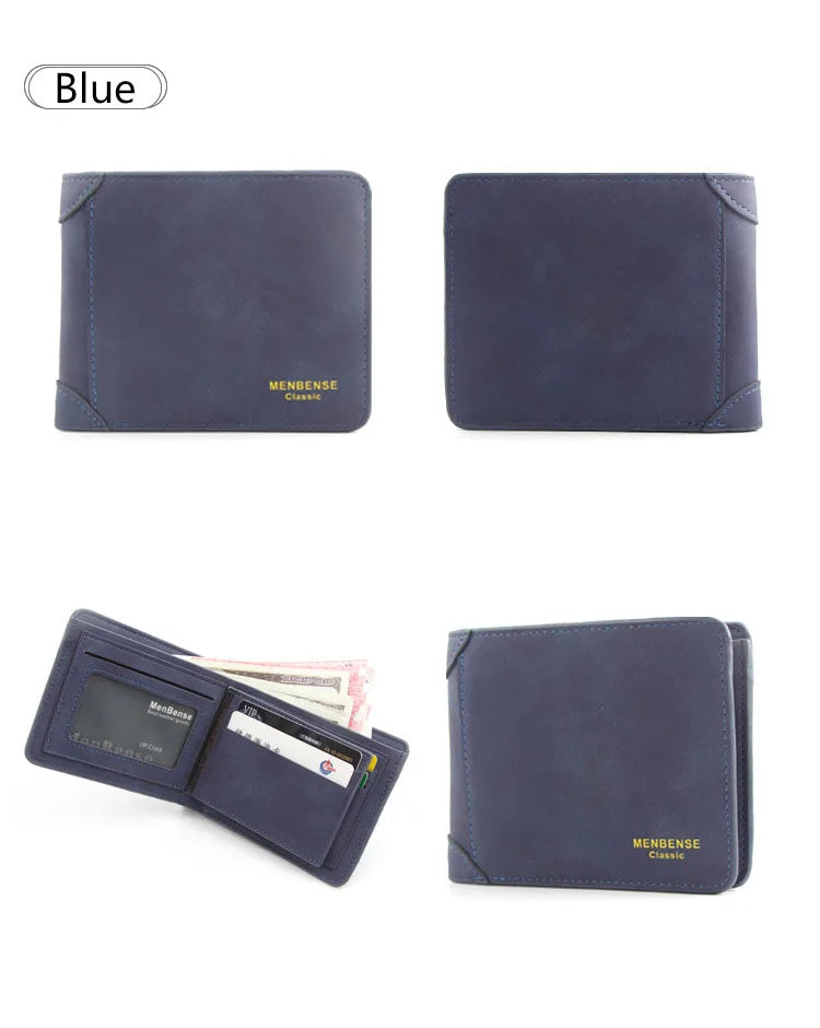 New Wallets Slim Card Holder Photo Holder Male Engraved Wallet Small Classic Zipper Coin Pocket Square Men Purses