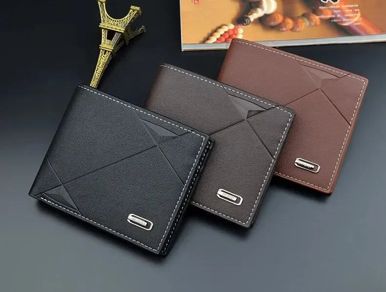 Wallet With Multiple Card Slots Short Wallet Thin Style Soft Slim Card Holder Zipper Coin Pocket Mens Wallet Holder Purses