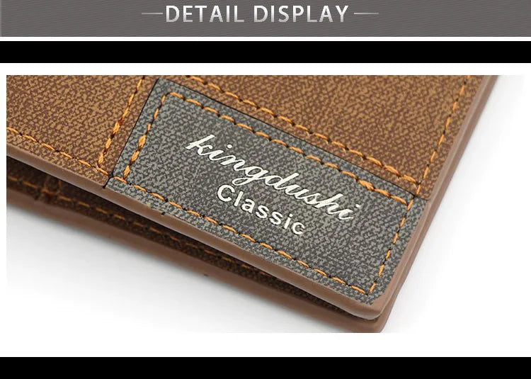 New Long Men Wallets Name Customized Long Clutch Bag Thin Men's Wallet Luxury PU Leather Card Holder Classic Frosted Male Purses