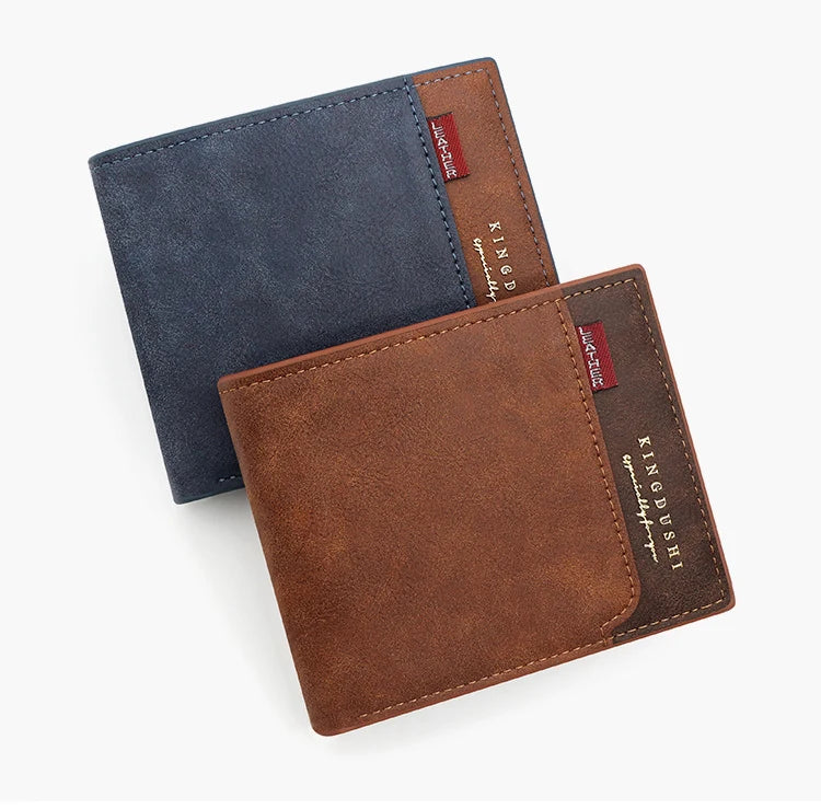 Short Wallets High Quality Classic Card Holder Simple Male Purse Zipper Coin Pocket Men Money Clips