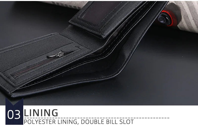 New Wallets Crocodile Pattern Brand Card Holder Men's Wallet Small Coin Pocket Photo Holder Male Purse