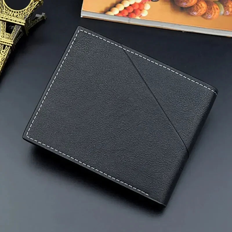 Wallet With Multiple Card Slots Short Wallet Thin Style Soft Slim Card Holder Zipper Coin Pocket Mens Wallet Holder Purses