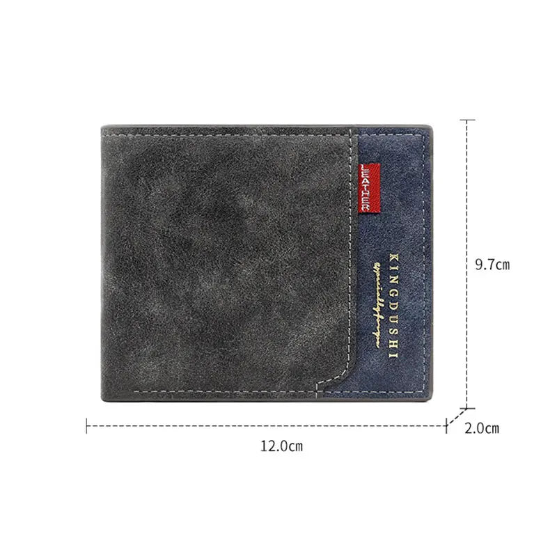 Short Wallets High Quality Classic Card Holder Simple Male Purse Zipper Coin Pocket Men Money Clips