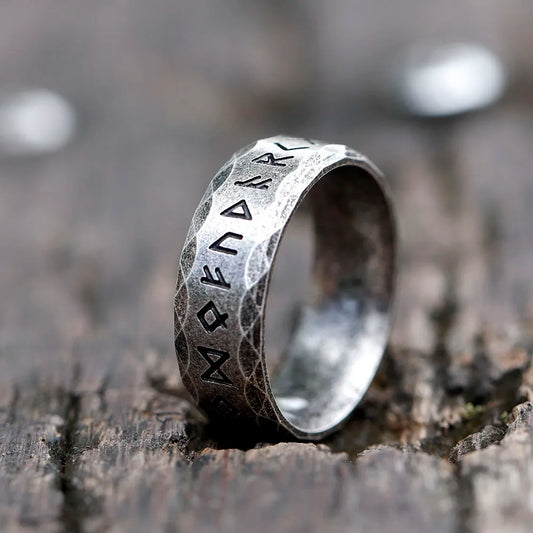 NEW Men's 316L stainless-steel rings retro Odin Viking rune for teen RING Amulet fashion Jewelry Gift free shipping