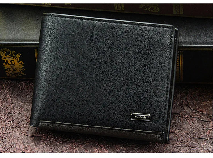 New Wallets Small Card Holder Photo Customized Male Purses Classic Coin Pocket Luxury Men's Wallet