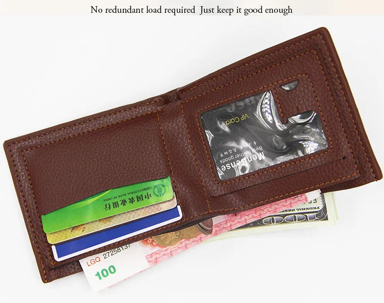 Wallets High Quality Slim Card Holder Coin Pocket  Customized Male Wallet Brand Photo Holder Purses