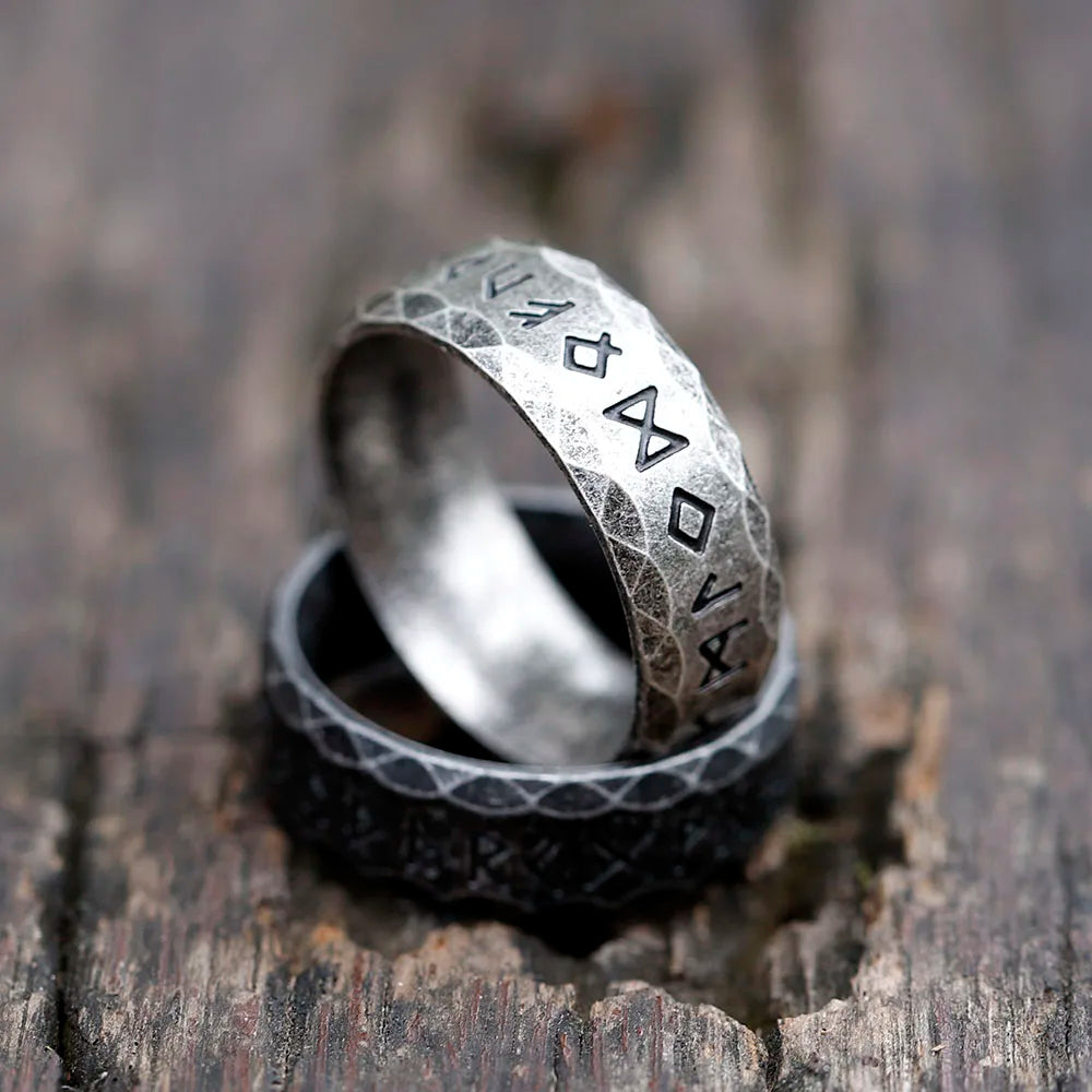 NEW Men's 316L stainless-steel rings retro Odin Viking rune for teen RING Amulet fashion Jewelry Gift free shipping