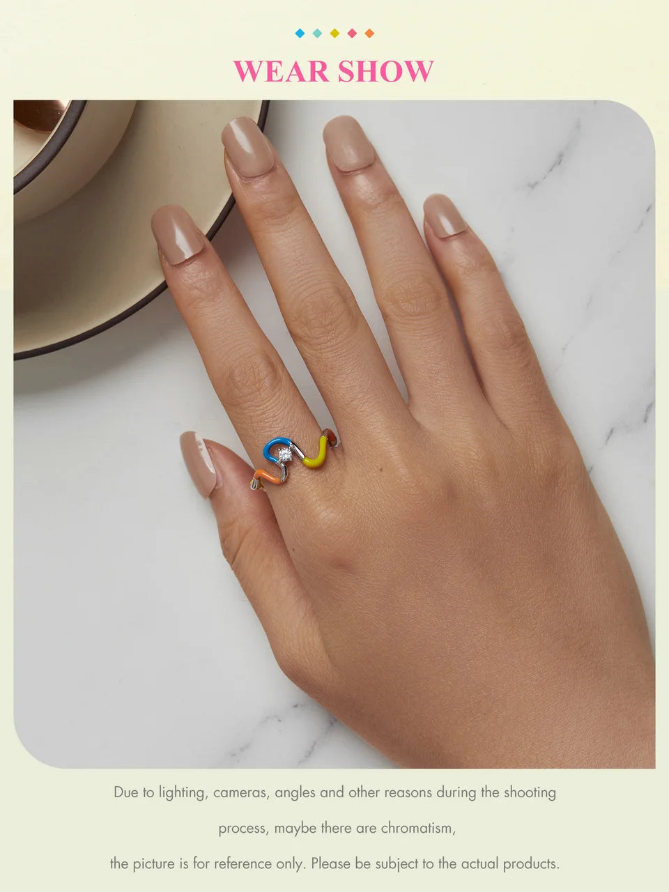 NEW 2024 925 Sterling Silver Rainbow Twist Ring Colorful Wave Fine Jewelry Perfect for Parties & Gifting Ideal Women’s Accessory