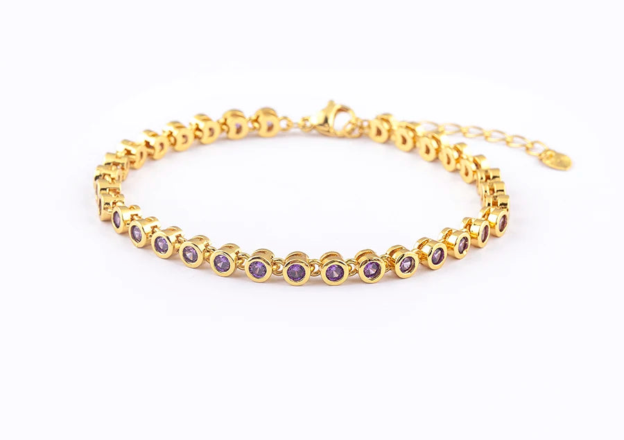 6 Colors Shiny Crystal Bracelet For Women Rhinestone Zircon Charm Wrist Adjustable Bangles Girls Exquisite Jewelry Gift