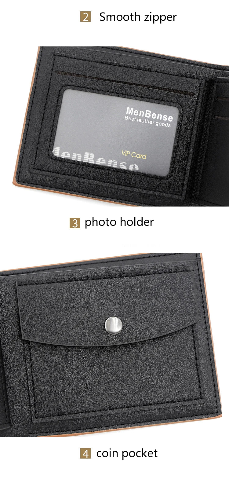 New Wallets Engraving Vintage Card Holder Small Male Purse Slim Coin Pocket PU Leather Wallet For Man