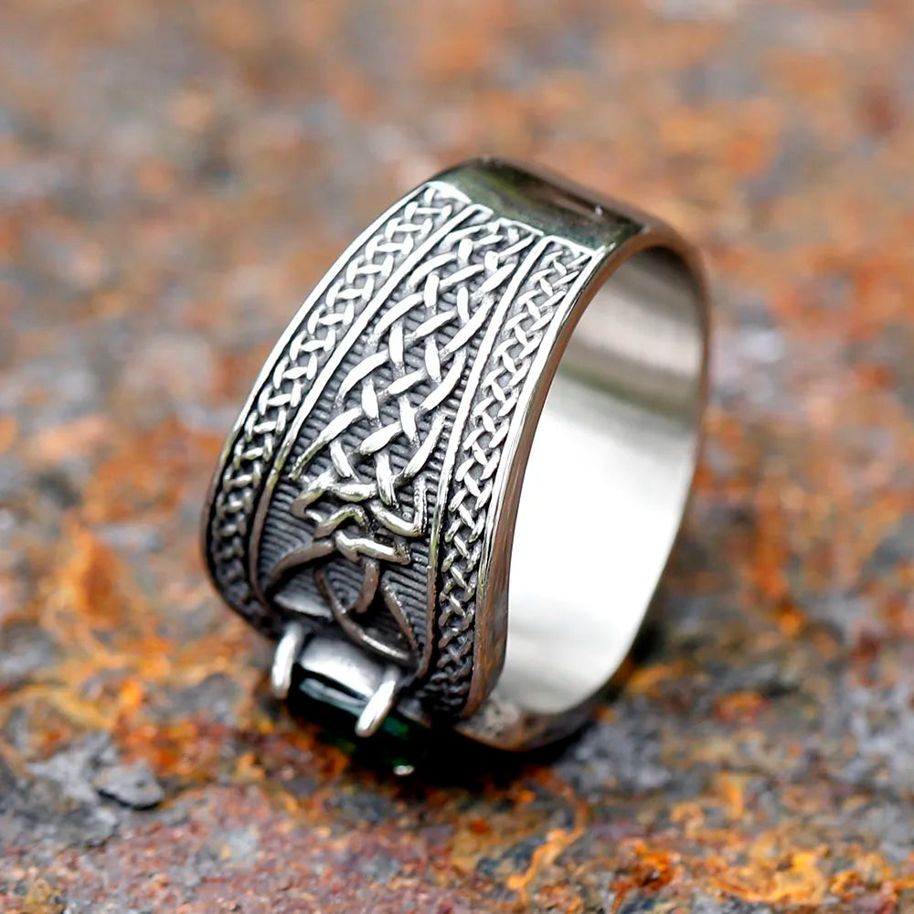 316L Stainless steel nose Viking Celtic Knot Ring Odin Amulet  Scandinavian fashion jewelry for gift free shipping