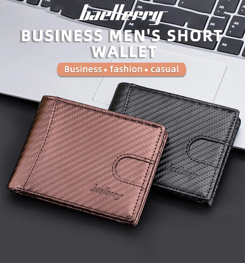 Engraving New Men Wallets RFID Card Holder Simple Slim Male Wallet Small Credit Card Cover Man Purses