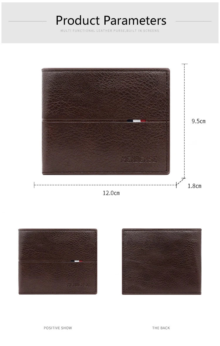 Engraving Men Wallets New Short Zipper Card Holder Quality Male Purse Simple Slim Coin Pocket PU Leather Men's Wallet