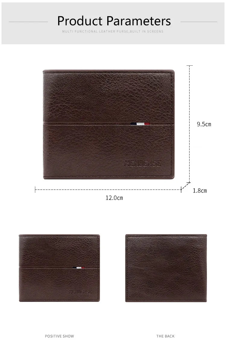 Engraving Men Wallets New Short Zipper Card Holder Quality Male Purse Simple Slim Coin Pocket PU Leather Men's Wallet