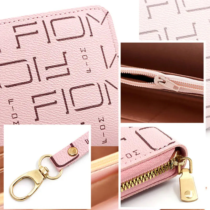 New Women Long Wallets Phone Bags Card Holder Female Purses Zipper Handbag Coin Pocket Women's Clutch Wallet Money Clips