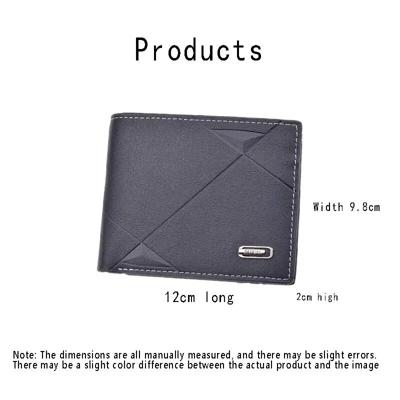 Wallet With Multiple Card Slots Short Wallet Thin Style Soft Slim Card Holder Zipper Coin Pocket Mens Wallet Holder Purses