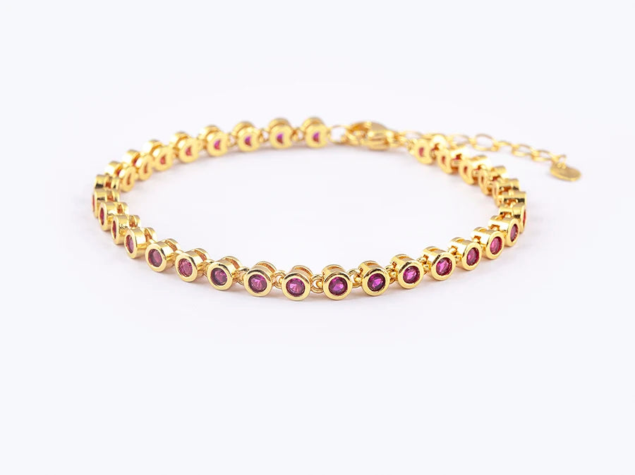 6 Colors Shiny Crystal Bracelet For Women Rhinestone Zircon Charm Wrist Adjustable Bangles Girls Exquisite Jewelry Gift