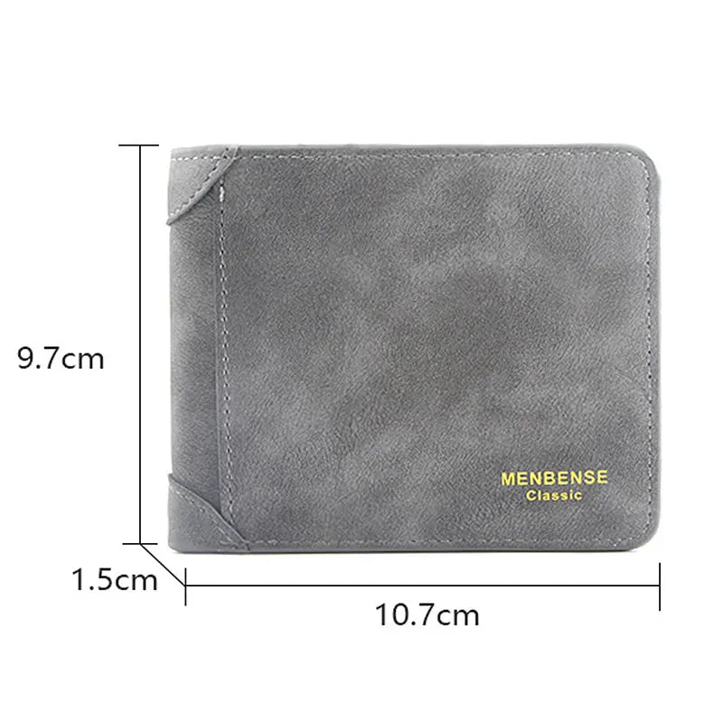 New Wallets Slim Card Holder Photo Holder Male Engraved Wallet Small Classic Zipper Coin Pocket Square Men Purses