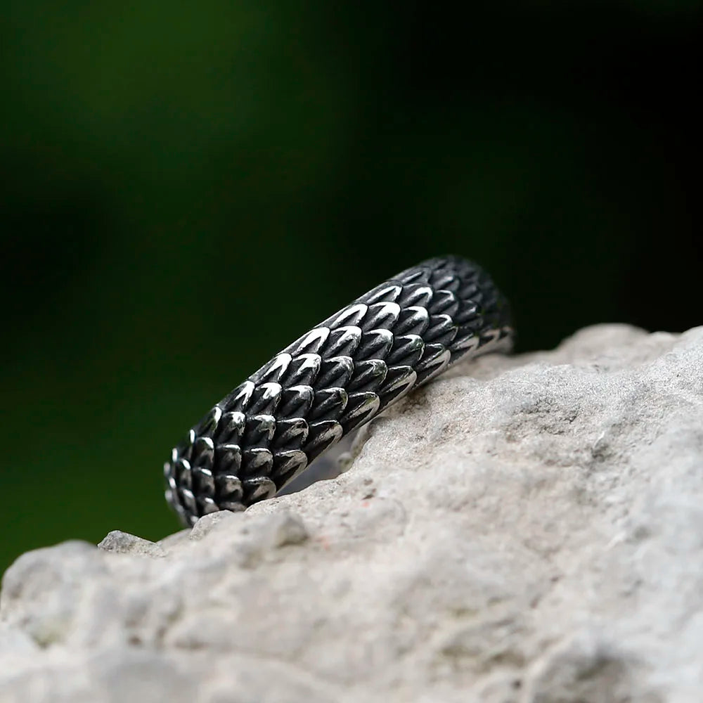 NEW Men's 316L stainless steel rings Vintage Nordic Viking Dragon Rings Amulet animal FASHION Jewelry Gifts free shipping