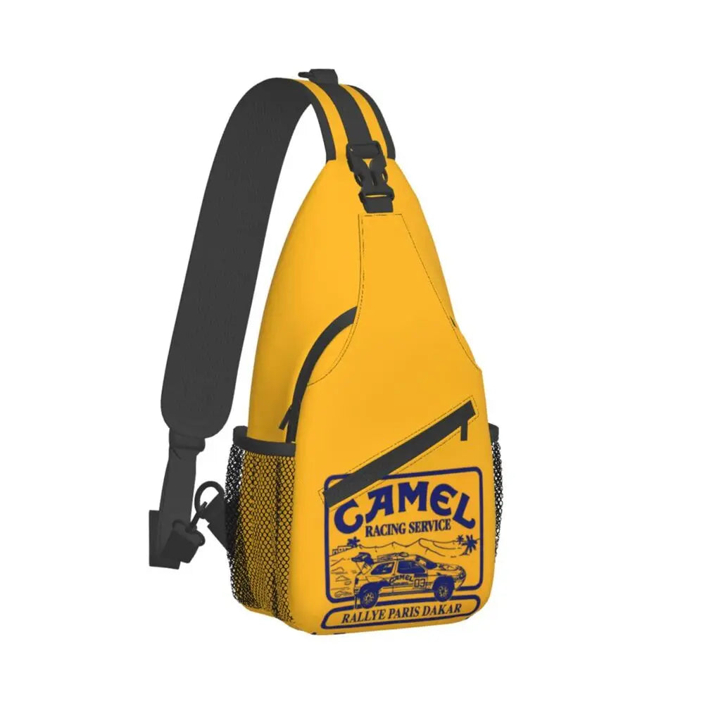 حقيبة ظهر مخصصة للرجال من Camel Trophy Defender 110 Sling Chest Bag Crossbody Shoulder Backpack للسفر اليومي