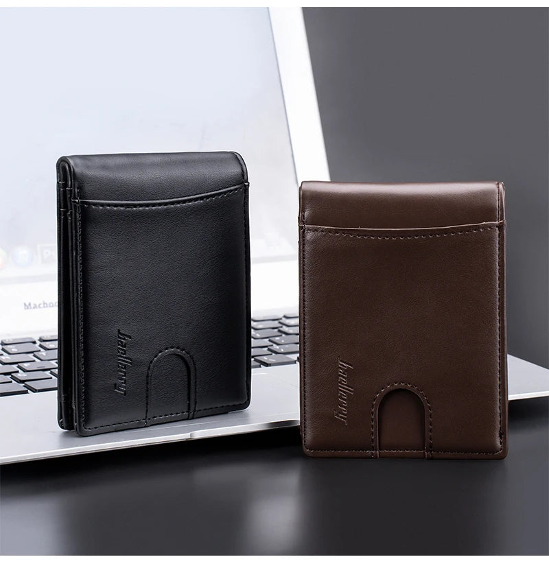 Engraving New Men Wallets RFID Card Holder Simple Slim Male Wallet Small Credit Card Cover Man Purses