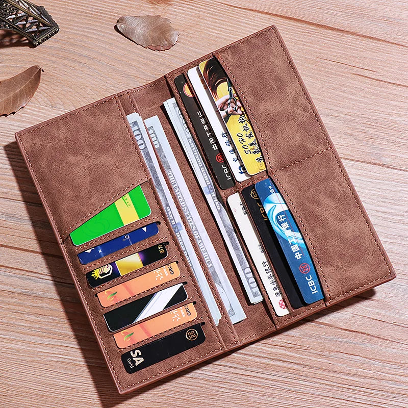 PU Leather Men Wallets Coin Pocket Card Holder Male Purse Fashion Wallets High Quality Gift for Husband Father