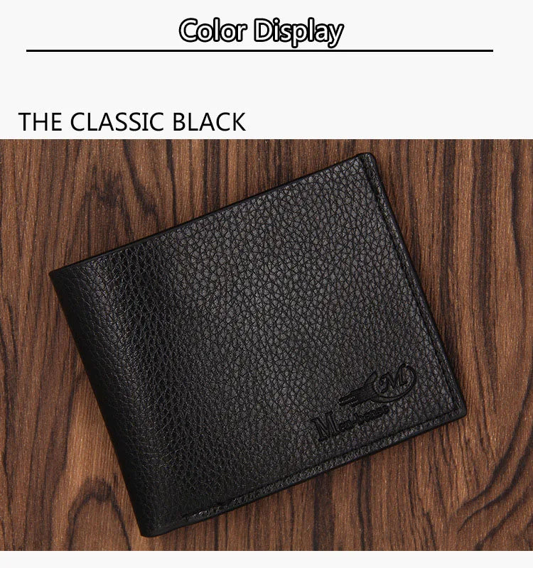 Wallets High Quality Slim Card Holder Coin Pocket  Customized Male Wallet Brand Photo Holder Purses