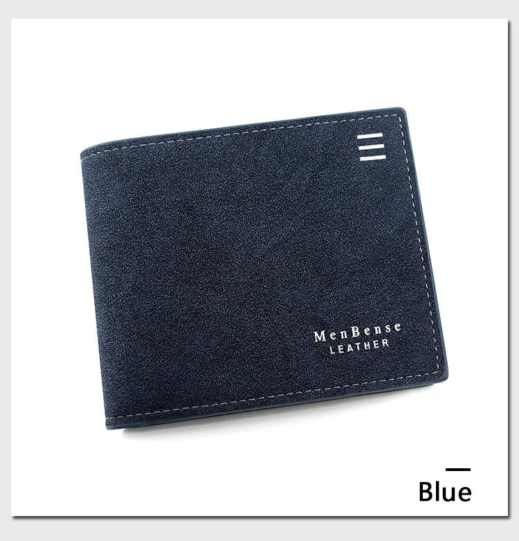 New Wallets Engraved Holder Classic Male Wallet With Coin Pocket Zipper Fashion Frosted Purses