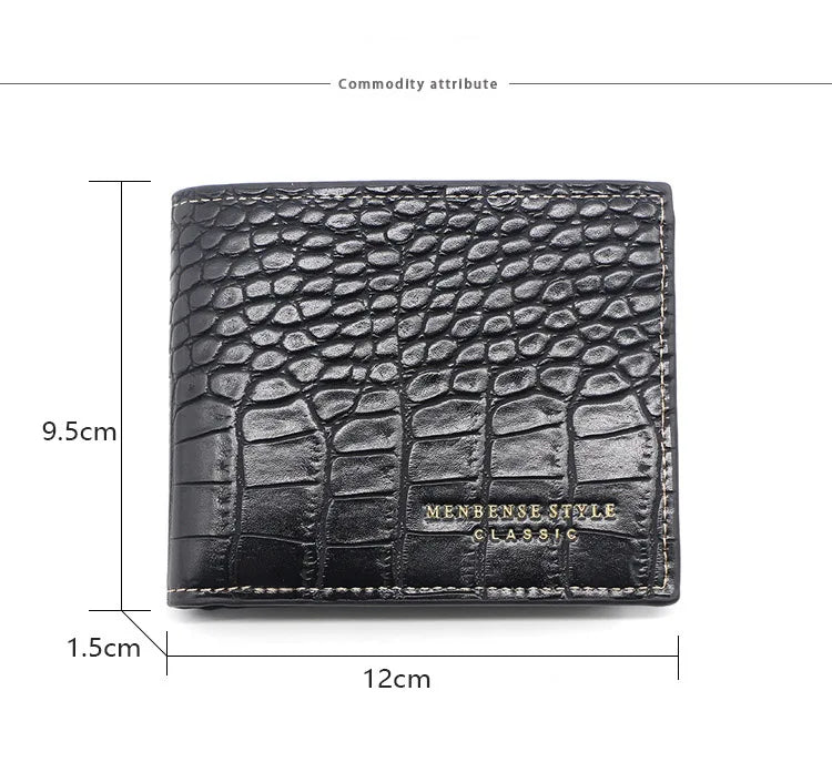 New Men Wallets Short High Quality Card Holder Photo Holder Male Purses With Zipper Coin Pocket PU Leather Brand Men's Wallet