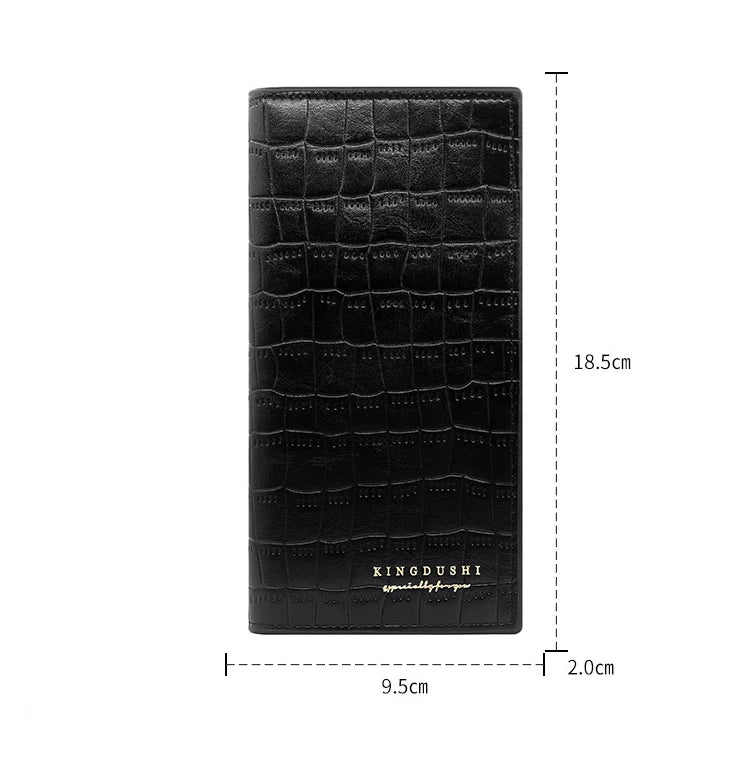 New Long Men Wallets Clutch Bags Crocodile Pattern Card Holder Retro Male Purses High Quality Large Capacity Simple Men's Wallet